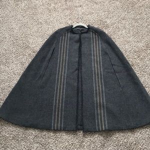 Gray Wool Cape